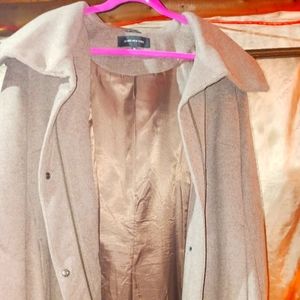 New Jones New York wool blend zip & button up Winter Coat